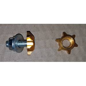étoile décorative or avec boulon pour carrosserie SPY RACING